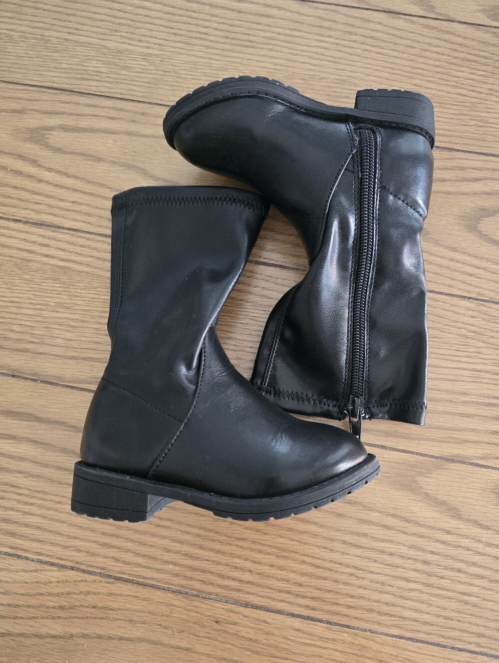 MIA Black Mid-Calf Side-Zip Boots 7C